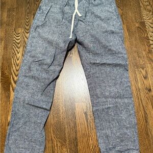 J. Crew new chambray elastic waist summer pants.